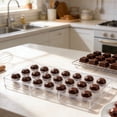 thumbnail image 6 of NWOKYZGH 1 Pack Plastic Chocolate Mold, Candy Making Mold, DIY Mold Cookie Tray for Mousse Jelly Candy Chocolate, Square, Heart, Rose, Ball Shape, 6 of 7