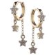 thumbnail image 2 of New 18k Gold Plated Tassels Small Hoop Earrings Moon Animal Copper--Star|Model code5947 Star, 2 of 5