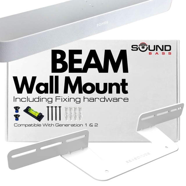 Soporte para barra de sonido Sound Bass para Sonos Beam Gen 1 y 2, color blanco