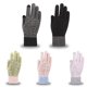 thumbnail image 5 of Juego de 2 guantes de invierno cálidos de punto para pantalla táctil con forro polar y dedos completos (verde y rosa), 5 of 5