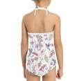 thumbnail image 5 of Kuiaobaty Flower Hummingbirds Kids Swimsuit One Piece, Breathable Kids Bikini Underwear Girls, Swimsuit Coverup for Kids 1-2, 5 of 5