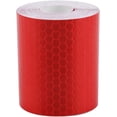 thumbnail image 4 of 2 Rollos de Cintas Reflectantes de 2 Colores, Cinta de Advertencia Reflectante Etiqueta de Seguridad Nocturna, Plata, Rojo-5 cm * 3 m-Cinta de Advertencia para vehículos Coche, 4 of 5
