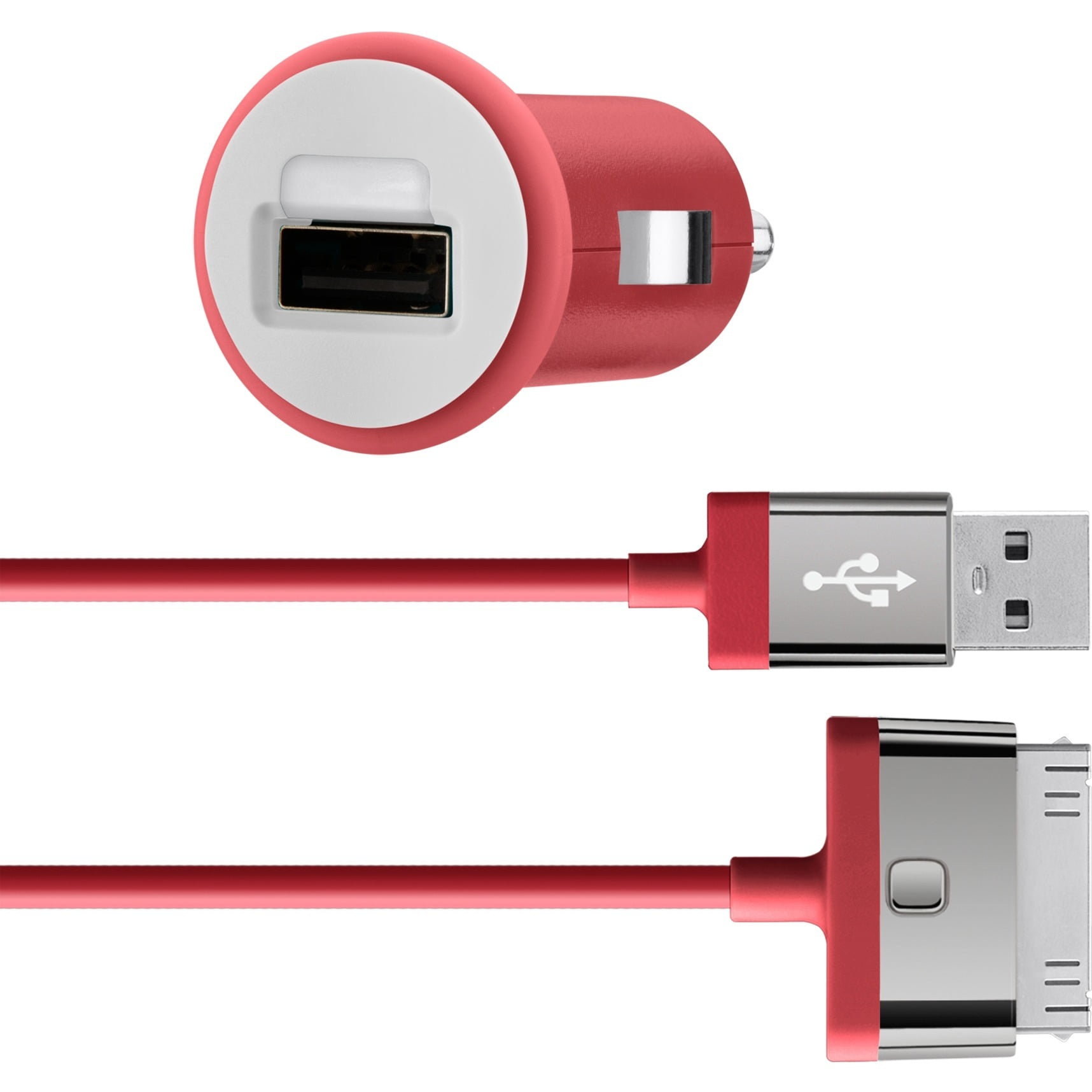 Belkin 2.1 Amp Mixit Car Charger and USB Cable for Apple iPhone 4 4S