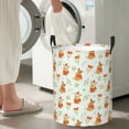 thumbnail image 4 of Cute Dog flower Puppy Laundry Basket, Laundry Hamper Waterproof Laundry Bag Clothes Hamper Laundry Bin with Handles for Bedroom, Living Room, Kids Room-#, 4 of 5