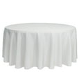 thumbnail image 1 of YOUR CHAIR COVERS - 132 Inch Round Premium Polyester Tablecloth - White, Linen Table Cloth for Standard Round Tables, 1 of 4