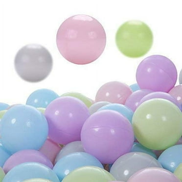 PlayMaty Ball Pit Balls - 2.75inches Plastic Phthalate & BPA Free Balls Crush Proof Stress Balls Swim Pit Fun Toy with Storage Bag for Baby Playhouse Birthday Party DecorationPack of 50(Mixed Color)