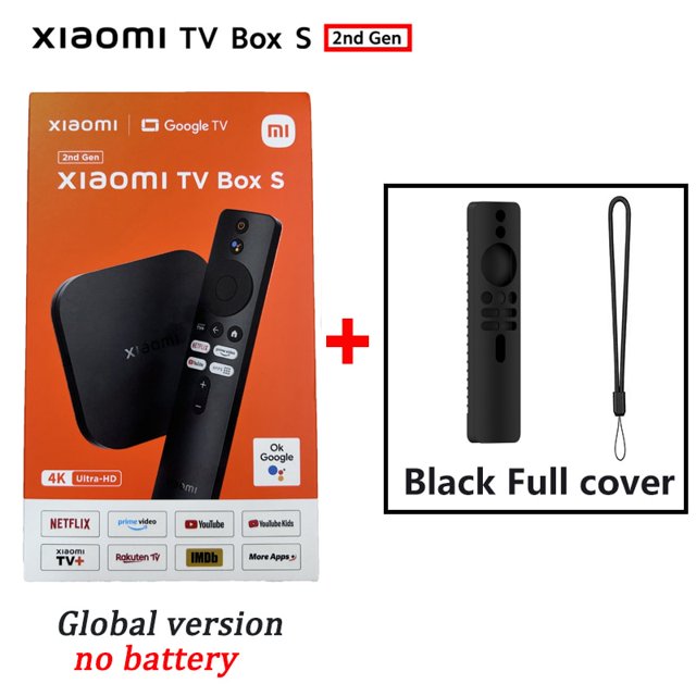 2023 Versión global original Xiaomi Mi TV Box S (2da generación) 4K Ultra HD BT5.2 2GB 8GB Google TV Asistente de Google inteligente Deng Xun unisex