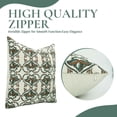 thumbnail image 4 of Fabdivine Indian block Printed Decorative Throw Pillowcase Pattern, (Hridyavan), handblock printed cushion cover, 14"X14",Green, Duck Canvas, 4 of 4