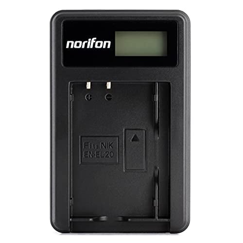 Cargador LCD USB EN-EL20 Para Nikon 1 AW1 1 J1 1 J2 1 J3 1 J4 1 S1 1 S2 1 V3 Coolpix A Norifon