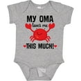 thumbnail image 3 of Inktastic Oma Loves Me Grandson Boys or Girls Baby Bodysuit, 3 of 5
