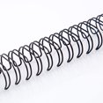thumbnail image 3 of BNC Double Loop Wire Binding Rings Letter Size 2:1 21 Holes Black Color Pack of 50 (3/4 Inches), 3 of 5