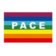 thumbnail image 1 of Drapeau de Paix Arc-en-Ciel Extérieur, Polyester Résistant aux Intempéries, Lettres de Paix Arc-en-Ciel, Bannière Drapeau Extérieur, 1 of 5