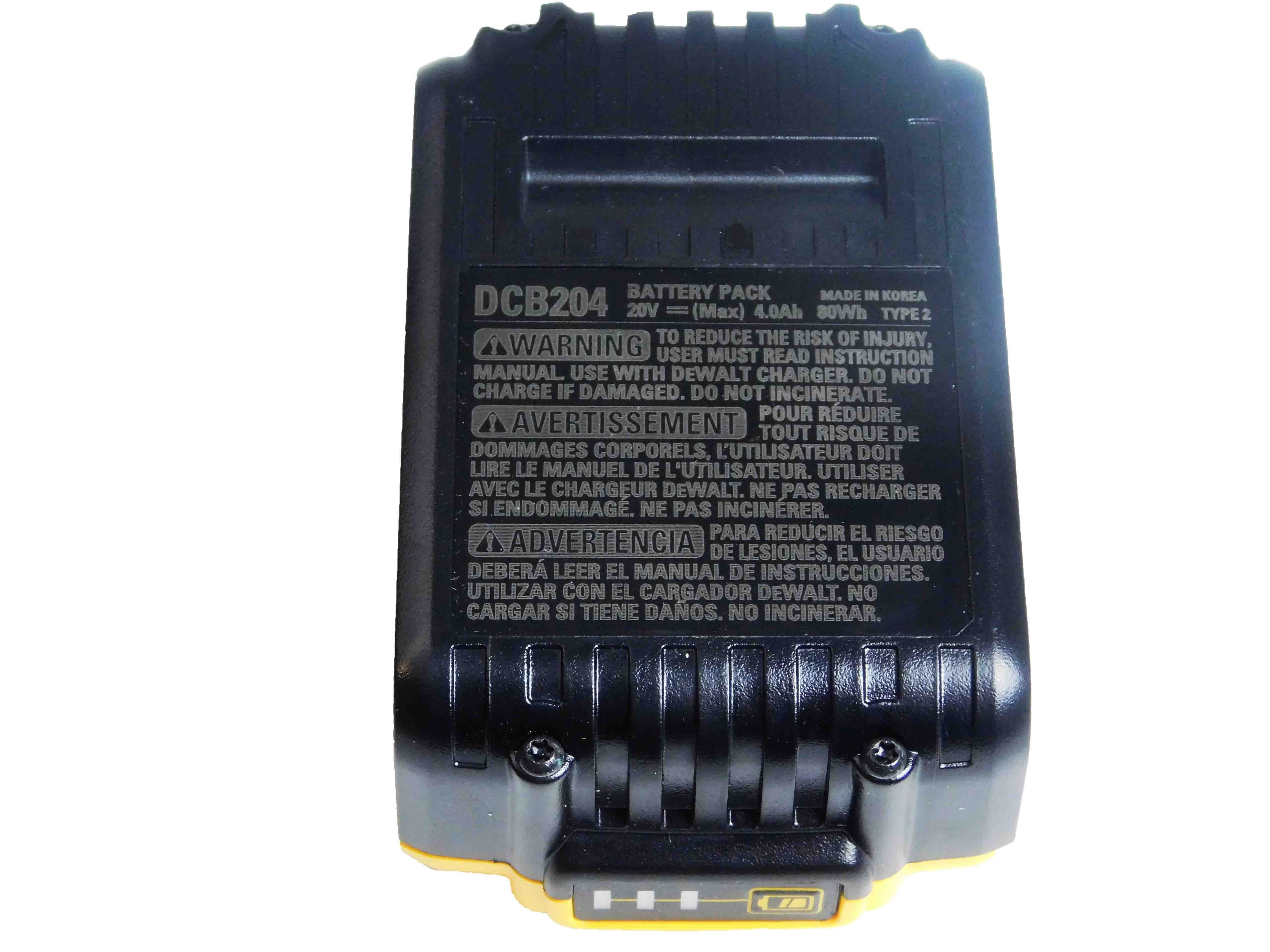 DeWALT Max XR Lithium-Ion 20V 4Ah Battery DCB204 - Walmart.com