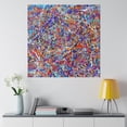 thumbnail image 4 of Abstract Expressionism Drip & Splash Color Painting - Canvas Wall Art Print, 4 of 4