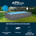 thumbnail image 4 of Bestway APX 365 24'x12'x52" Metal Frame Above Ground Pool w/ Sand Pump & Accessories, 4 of 9
