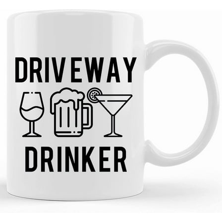 Funny Quarantine Coffee Mugs Social Distancing Gifts Sarcastic Driveway Drinker Driveway Drinking Team This Might Be Alcohol, Ceramic Novelty Coffee Mug, Tea Cup, Gift Present