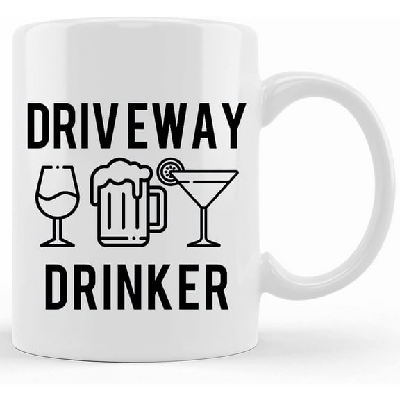 Funny Quarantine Coffee Mugs Social Distancing Gifts Sarcastic Driveway Drinker Driveway Drinking Team This Might Be Alcohol, Ceramic Novelty Coffee Mug, Tea Cup, Gift Present