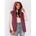 thumbnail image 5 of PRETTYGARDEN Women's 2025 Fall Spring Vest Casual Sleeveless Hooded Zip Up Jacket Trendy Winter Coat Outerwear, 5 of 10