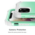 thumbnail image 4 of iPhone 11 Pro Max 2019 Case with Temepered Glass Screen Protector, Dteck Full body Protection 3 Layer Hybrid Rugged Shockproof Case Glass Screen Cover For Apple iPhone 11 Pro Max 6.5", Green, 4 of 9