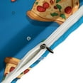 thumbnail image 5 of Fun Pizza Bedding Sets Twin Duvet Cover 3 Piece Cute Bed Set for Boys Girls Kid, 5 of 6