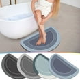 thumbnail image 4 of NSESSHome Super Absorbent Bath Mat, Quick-drying Bathroom Mats, Super Absorbent Living Room Floor Mat , Rubber Non-slip Bottom, Easy to Clean Bathroom Rugs, Kitchen Doormat,Semicircle, 4 of 4