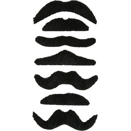 Adult Mustache Adult Halloween Accessory, 7-Pack