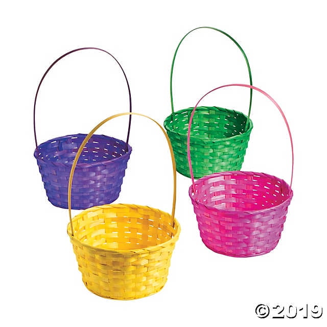 Large Solid Color Easter Baskets