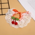 thumbnail image 6 of Adjustable Pet Bib - Cherry Decor Lace Bibs - Cute Cat Dog Collar - Rope Tie - Pet Supplies, 6 of 8