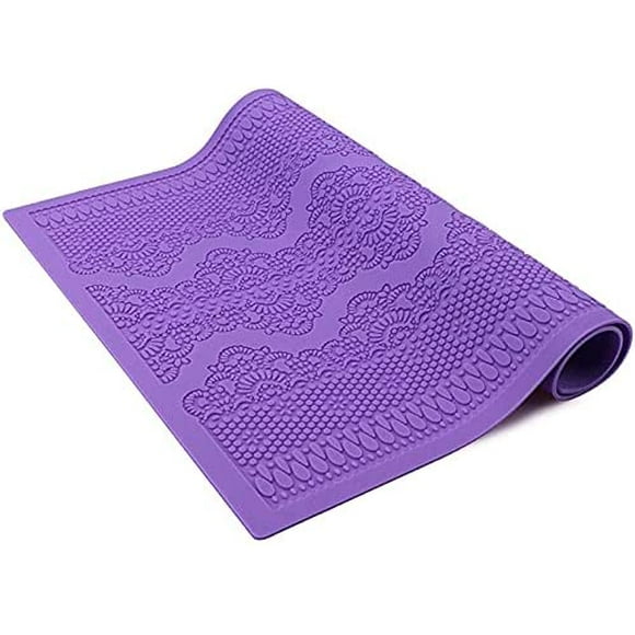 DIY Silicone Lace Mold, Flower Pattern Cake Stencil, Fondant Pastry Bakeware Mold for Home, Lace Border Sugarcraft Kitchen Accessories