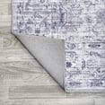 thumbnail image 6 of JONATHAN Y WASHABLE 2 x 8 Runner Rug, Didim Boho Medallion - Gray/Purple, WSH102A-28, 6 of 9