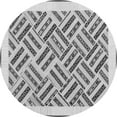thumbnail image 1 of Ahgly Company Indoor Round Solid Gray Modern Area Rugs, 3' Round, 1 of 1
