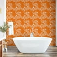 thumbnail image 6 of Ambesonne Orange Peel & Stick Wallpaper for Home, Japanese Tree Birds Art, 13"x100", Marigold White, 6 of 6