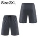 thumbnail image 2 of Pantalones cortos para correr para hombres con bolsillos con cremallera Pantalones cortos de entrenamiento atlético para gimnasio de secado rápido para hombres - Gris Zhivalor BST3009467-4, 2 of 6