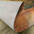 thumbnail image 5 of Ambesonne Forest Place Mats Set of 4, Romantic Alley Woods, Standard Size, Slate Blue Orange Yellow, 5 of 6