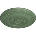 thumbnail image 3 of Ekena Millwork 25 7/8"OD x 2 1/4"P Nestor Ceiling Medallion (Fits Canopies up to 5"), Hand-Painted Athenian Green, 3 of 6
