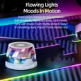 thumbnail image 2 of Altavoz Bluetooth Magnético con Luz RGB, Soporte para Teléfono Móvil con Altavoz Bluetooth Inalámbrico, para Juegos, Música, Calidad de Sonido HD B, 2 of 5