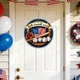 thumbnail image 4 of Independence Day America Wooden Hanging Decoration Patriotic Round Wall Decor For Home And Porch Festival Celebration Hanging Board Decoration, 4 of 6