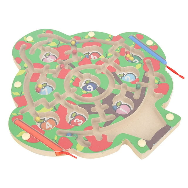 Juguete de laberinto para niños, juguete educativo de madera magnético para niños, juguete de entrenamiento cerebral, juego de mesa magnético, diseño a prueba de futuro