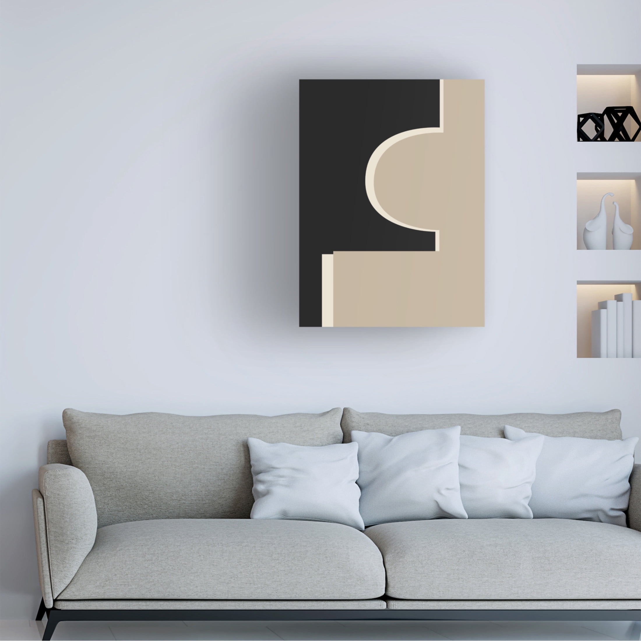 Trademark Fine Art Elena Ristova Abstract Graphic Shapes Canvas Wall Art