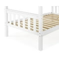 thumbnail image 5 of From the Tree Furniture Twin Over Twin Solid Wood Bunk Bed with Ladder, Guardrails, and Headboards, White Finish, 5 of 11