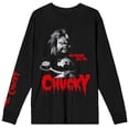 thumbnail image 4 of Chucky Classic Horror Movie Mens Black Long Sleeve Graphic Tee-M, 4 of 7