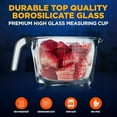 thumbnail image 3 of NutriChef High Borosilicate Glass Measuring Cup with Customized Decal Scale, 250 ml, Safe to Use in Microwave and Freezer, Oven and Dishwasher Safe, Clear, 3 of 5