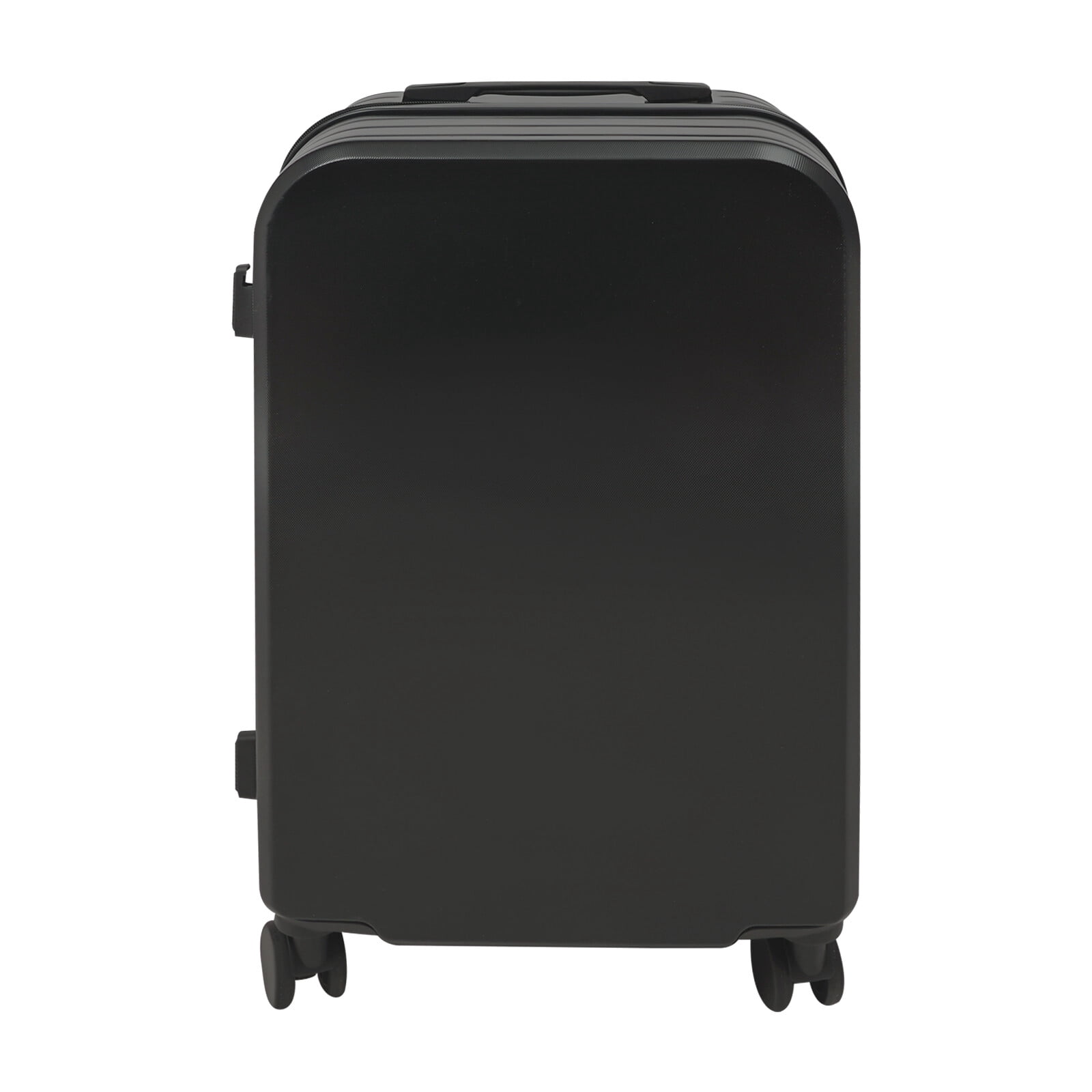 Black 24 inch Carry On Luggage, Checked Luggage with Cup Holder & Spinner Wheels Carry On Suitcase Airline Approved with USB Interface Lightweight Travel Luggage Suitcase