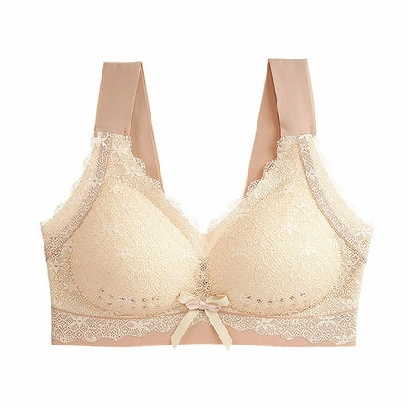 

Mrat Everyday Bras Women s Smooth Comfort Bra Ladies Bra Ultra-thin Cup No Steel Ring Underwear Gathered Sleep Bra Female Lined Racerback Bra