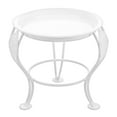 thumbnail image 2 of SHISUYAN White Multifunctional Flower Shelf Iron Succulent Plant Rack Receptacle Tray Floor-type Planter Base for Indoor Living Room Balcony, 2 of 6
