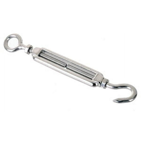 2 Pieces Stainless Steel 316 3/8" UNC Turnbuckle Hook and Eye Marine Grade