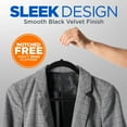 thumbnail image 3 of SereneLife 100 Pcs. of Velvet Non-Slip Clothes-Heavy Duty Coat Hanger (Black) Brown, 3 of 6