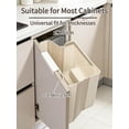 thumbnail image 4 of Foldable Hanging Trash Can, Collapsible Garbage Can for Kitchen Cabinet Door, Wall-Mounted Waste Bin for Home Car RV Camping Use, Compact and Space-Saving Trash Cans, Easy Disposal, 4 of 7