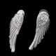 thumbnail image 5 of Aretes de mujer con colgantes en apariencia de ángel en cristal brillante, 5 of 9