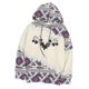 thumbnail image 5 of Sudadera con estampado geométrico para mujer Costura con capucha Impreso Tops sueltos Blusa Pompotops  gfhjh12741, 5 of 6
